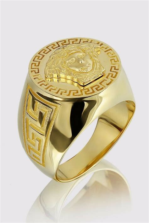 men versace ring|versace gold ring for men.